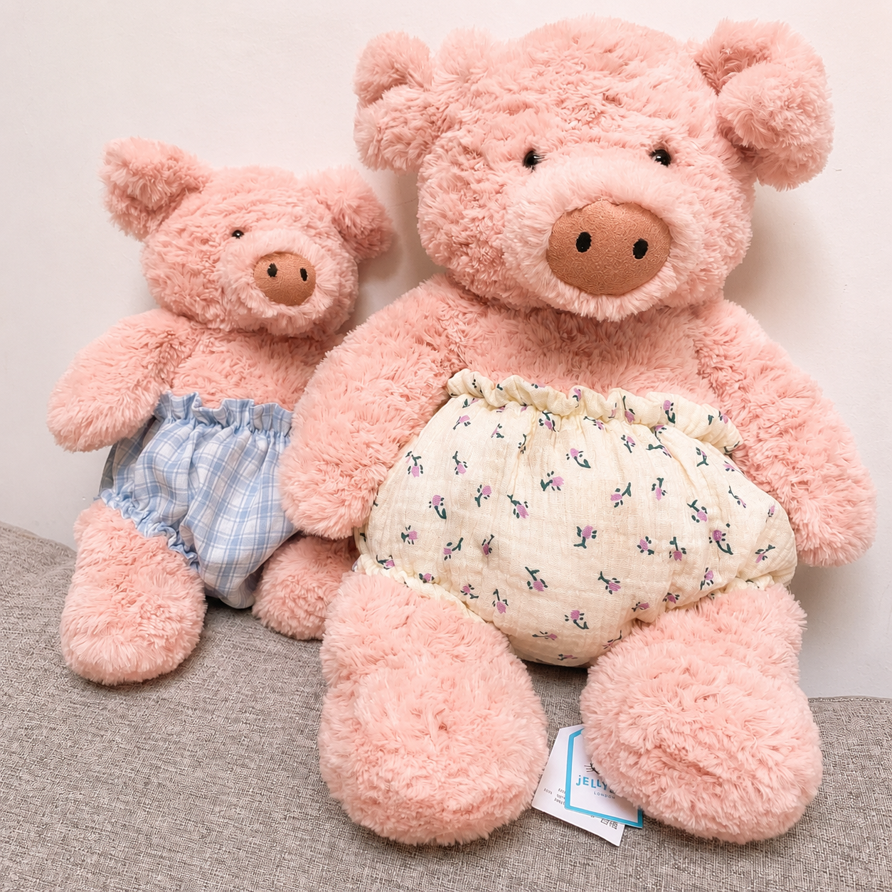 Cute Bear & Pig Plush Underwear Bloomers – Handmade Shorts for Teddy Bear & Stuffed Animals (Clothes Only)