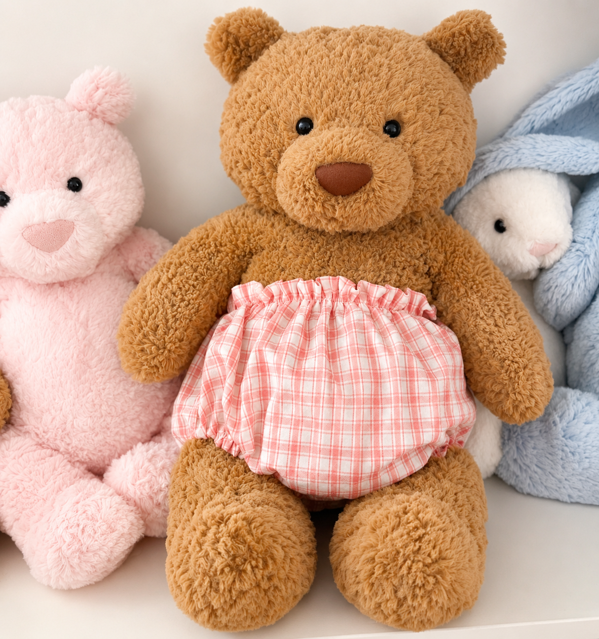 Cute Bear & Pig Plush Underwear Bloomers – Handmade Shorts for Teddy Bear & Stuffed Animals (Clothes Only)