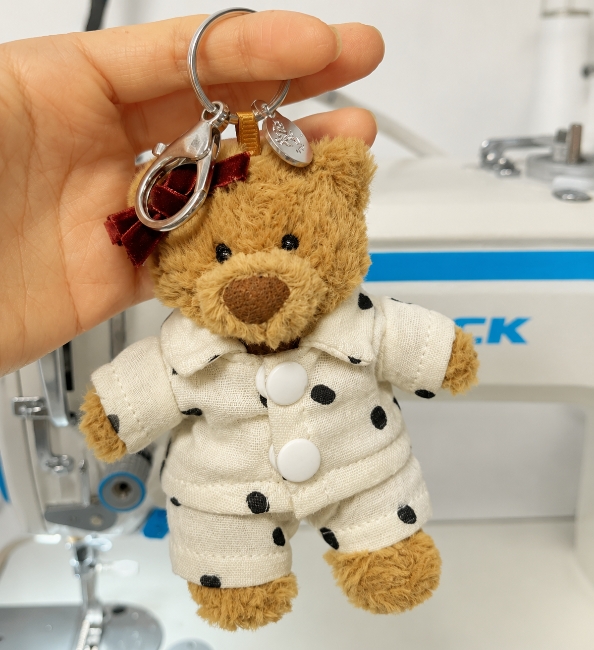 Handmade Cute Teddy Bear Pajama Set – Top & Shorts (Plush Toy Not Included)