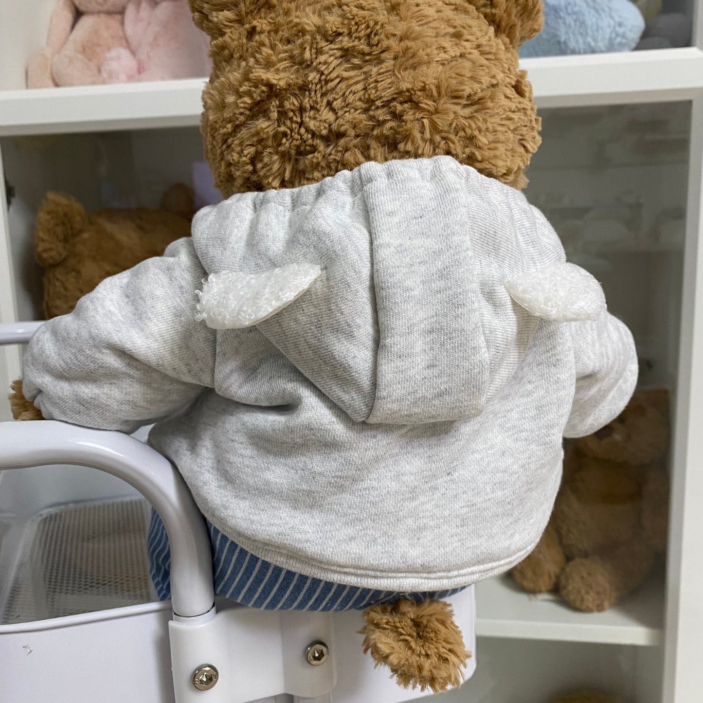 Handmade Bear & Pig Hoodie Jacket Set (Clothes Only, Plush Toy Not Included)