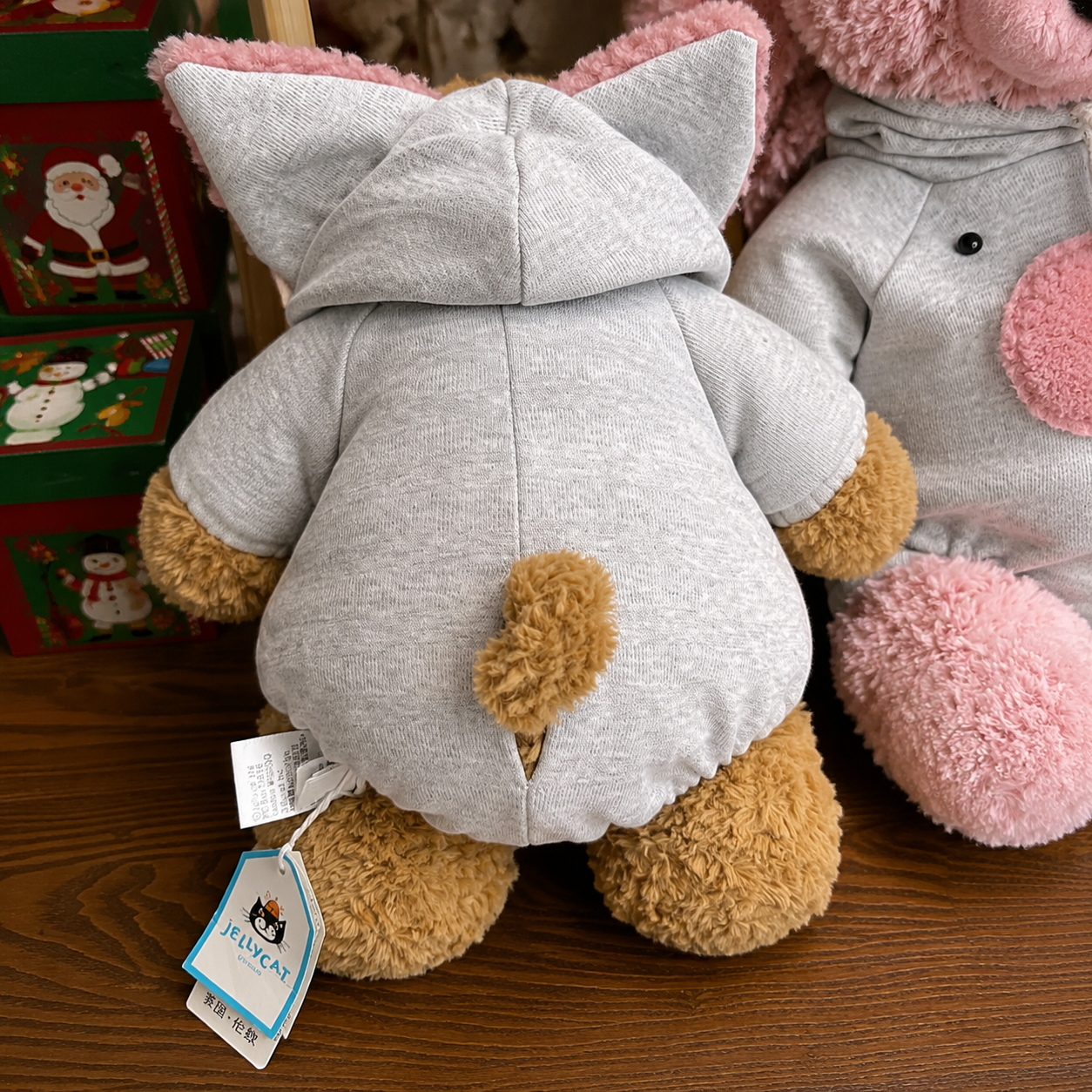 Cute Pig Plush Hoodie Jumpsuit Outfit – Handmade Stuffed Animal Clothes Only