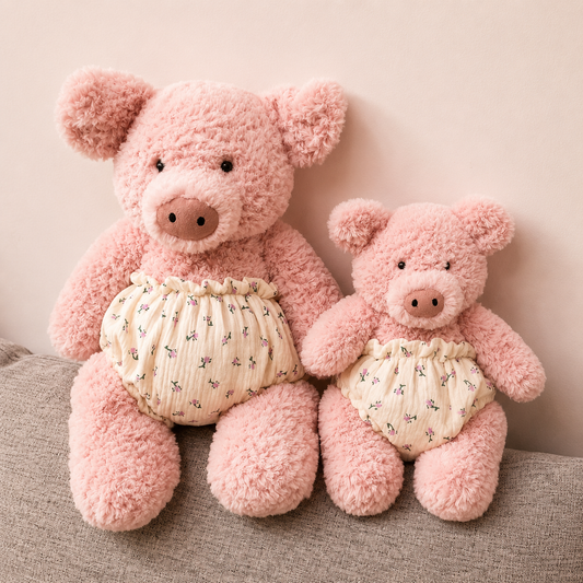 Cute Bear & Pig Plush Underwear Bloomers – Handmade Shorts for Teddy Bear & Stuffed Animals (Clothes Only)