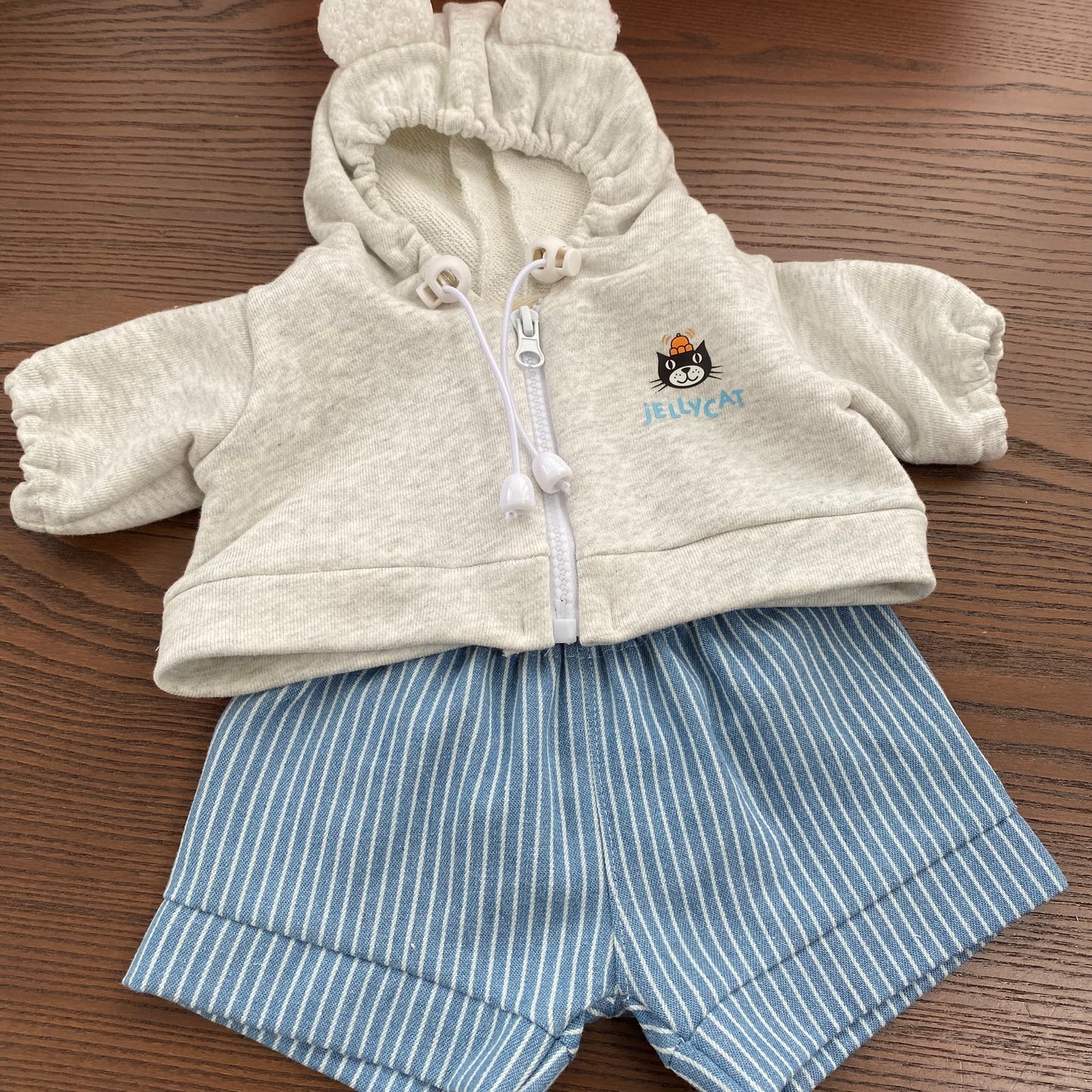 Handmade Bear & Pig Hoodie Jacket Set (Clothes Only, Plush Toy Not Included)